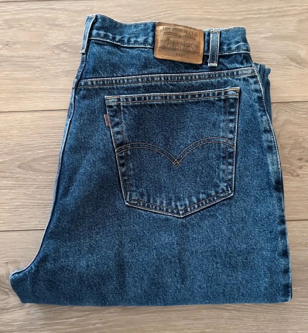 VINTAGE LEVI'S 545 MEN'S 40 x 3O(38X30 ACTUAL) LOOSE FIT Jeans MEDIUM WASH EUC
